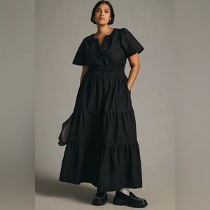 Anthropologie Somerset Maxi Dress Size L Black